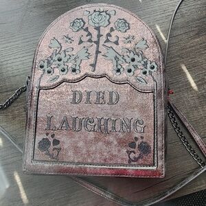 Betsey Johnson crossbody tombstone purse